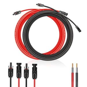 Solar Extension Cable, 6mm² 4m Connectors, 10AWG Wire